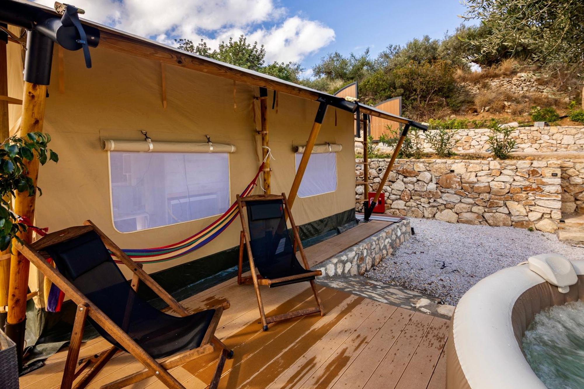 Luxury tent Civara - Private Glamping In Nature With Jakuzzi Tsivaras